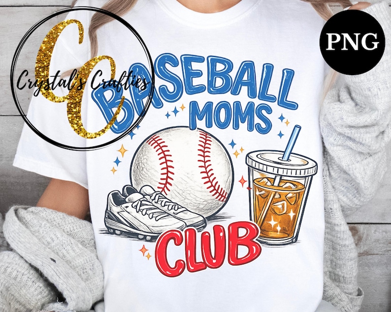 Baseball Moms Club PNG