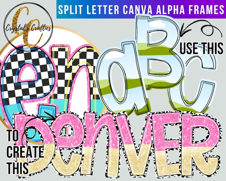 Scribble Font Canva Frames