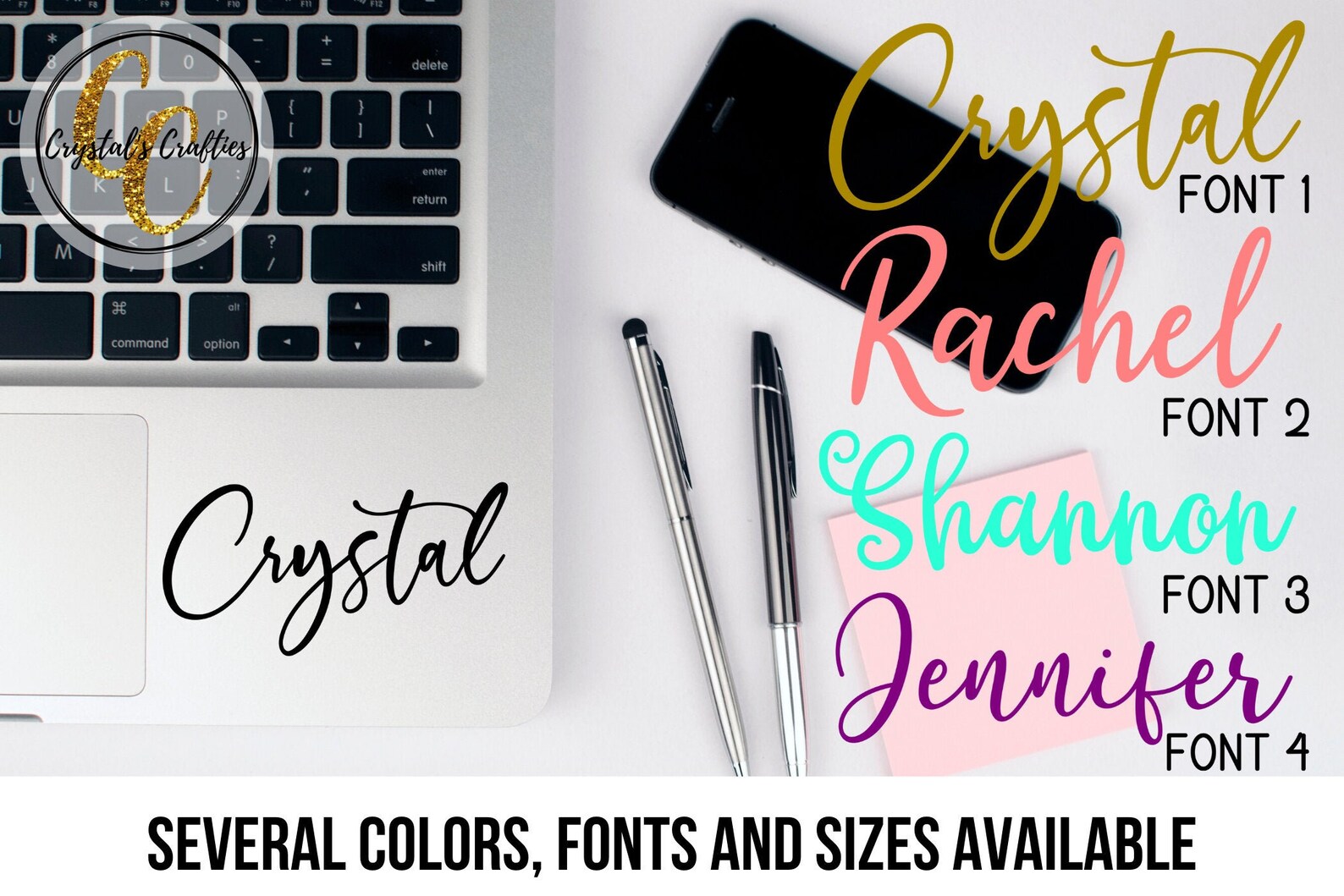 Name Stickers Name Decals Name Labels Laptop Sticker Etsy