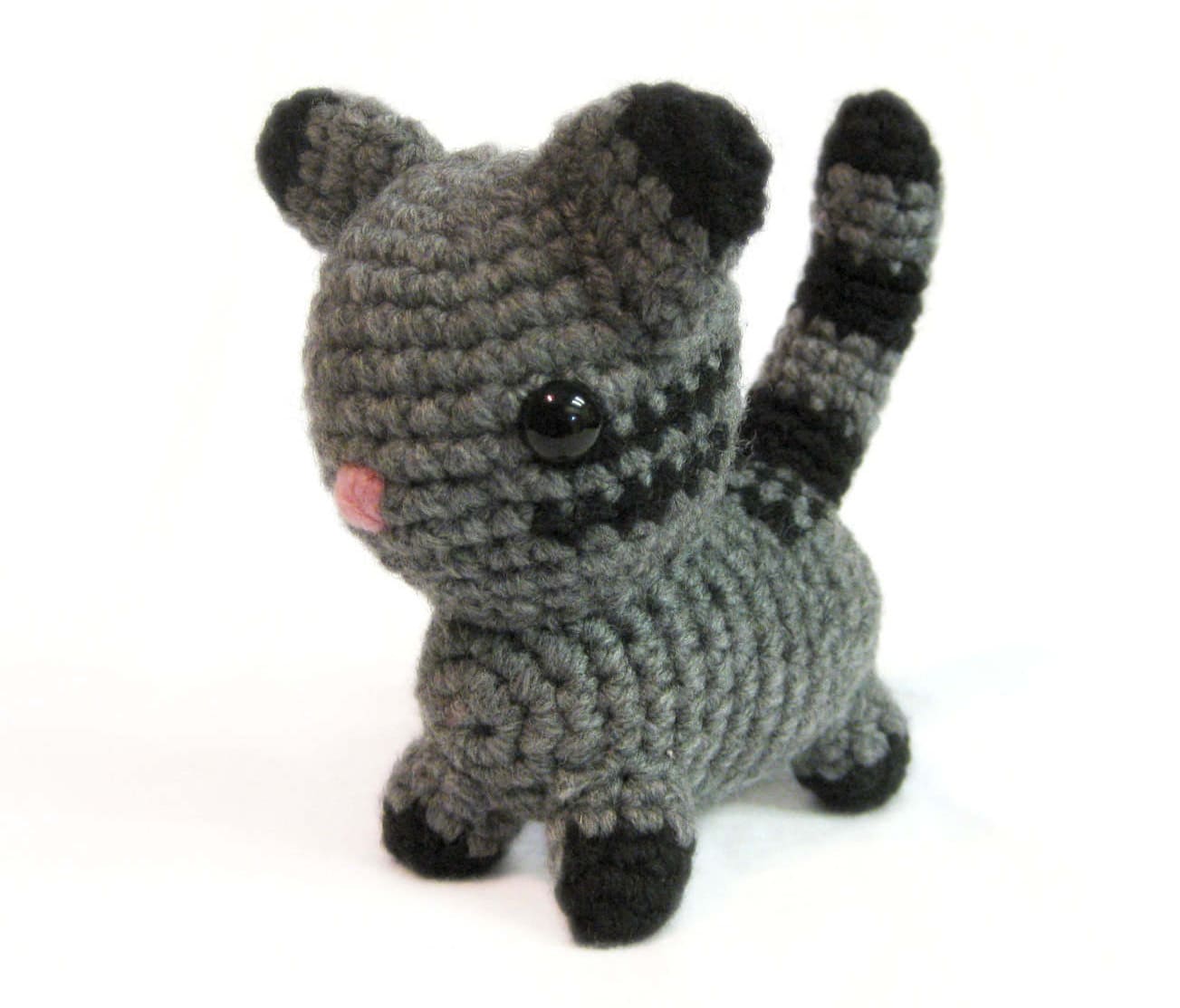 Crochet plush cat for baby gift, stuffed animal, cat plushie, baby gift toy