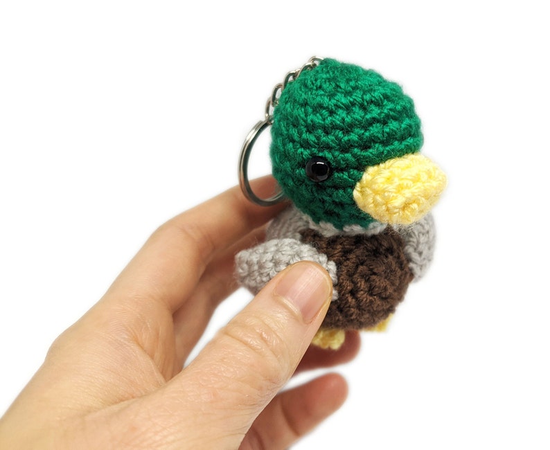 PATTERN: Crochet Amigurumi Cute Canada Goose plus Mallard Duck Stuffed Animal Plush Toy Keychain PDF English Two for One image 3