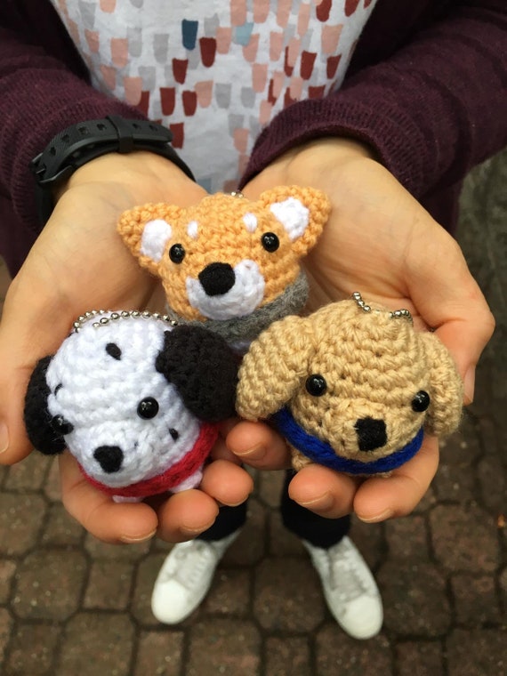 Crochet Amigurumi Cute Dog Dalmatian Shiba Inu Golden Retriever