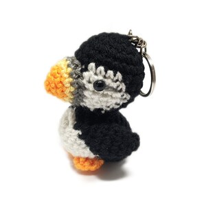 PATTERN: Crochet Amigurumi Cute Puffin Stuffed Animal Plush Toy Keychain PDF English image 2