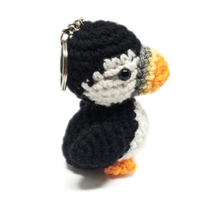 PATTERN: Crochet Amigurumi Cute Puffin Stuffed Animal Plush Toy Keychain PDF English image 3