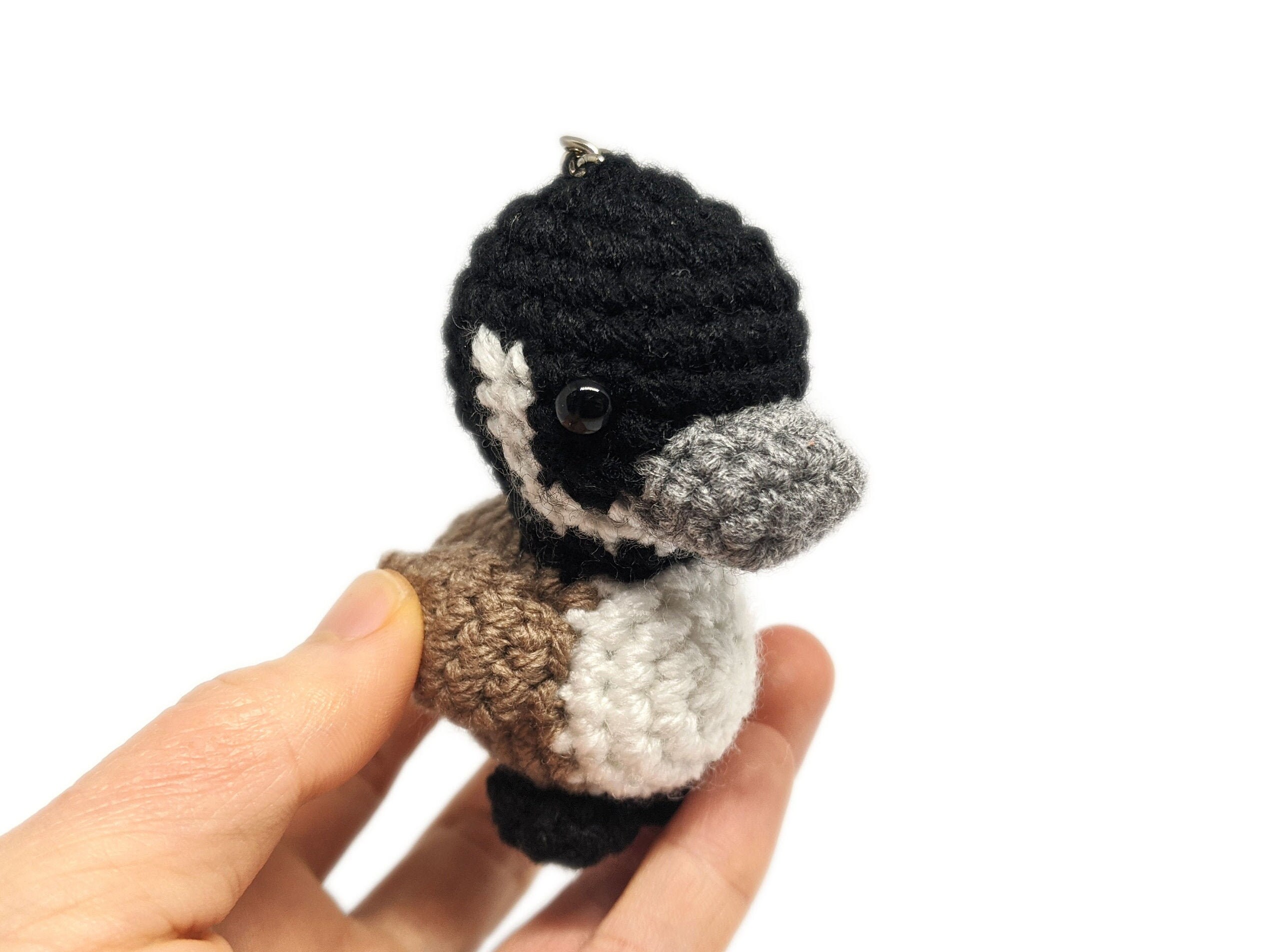 Crochet Amigurumi Cute Canada Canadian Goose Keychain Stuffed Etsy