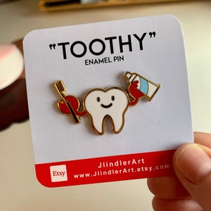 Toothy Hard Enamel Pin
