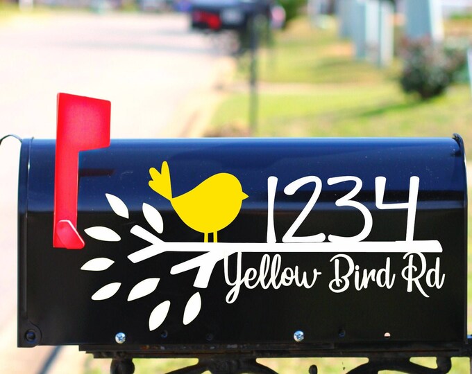 Mailbox Decal, Bird Mailbox, Mailbox, Bird Decals, Mailbox Design