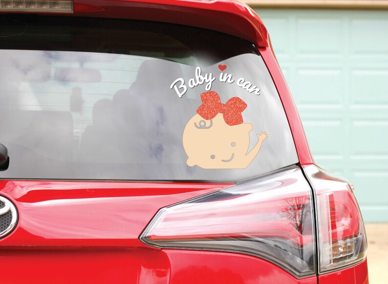 Baby Boy Baby in Car Baby Girl Decals Bumper Car Accessories Baby on Board Baby Shower Gifts Cute Baby Stickers Decal Sticker