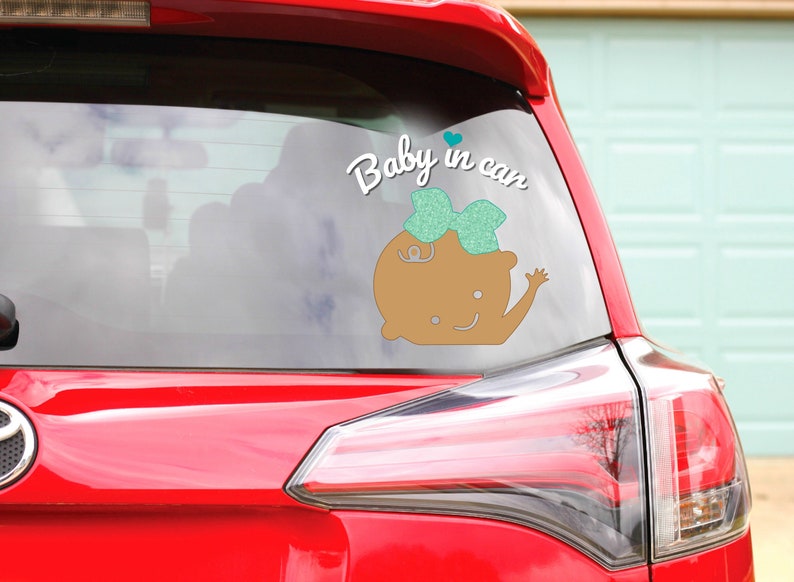 Baby Boy Baby in Car Baby Girl Decals Bumper Car Accessories Baby on Board Baby Shower Gifts Cute Baby Stickers Decal Sticker