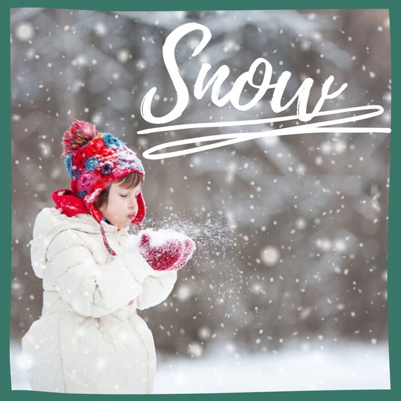 50 Snow Overlays Blowing Snow Photoshop Overlay Winter Etsy
