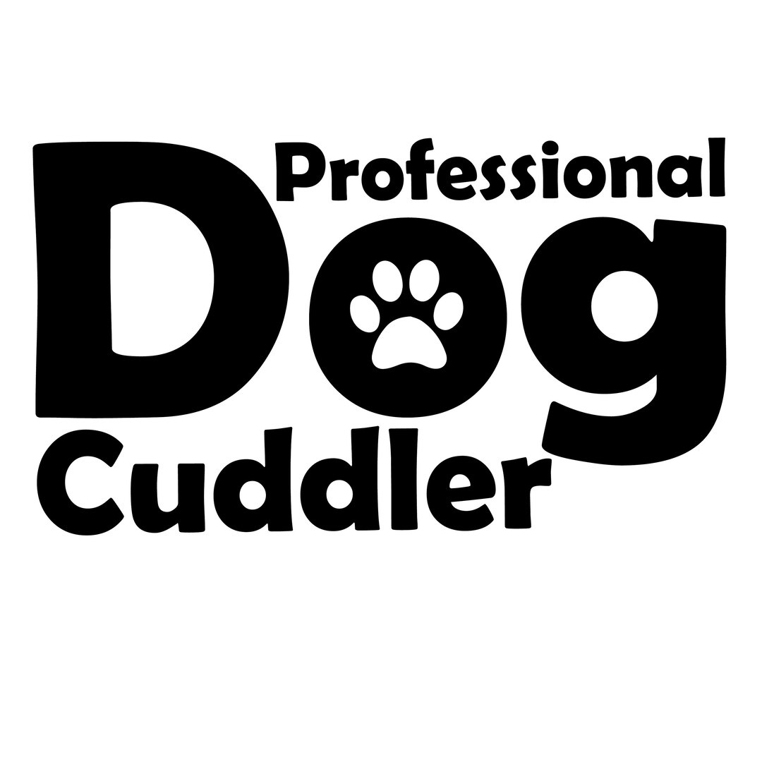 Professional Dog Cuddlerpng Digital Download Etsy