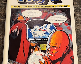 Pink Floyd Earls Court 1975 Official Concert Program – Vintage UK Rock Music Memorabilia