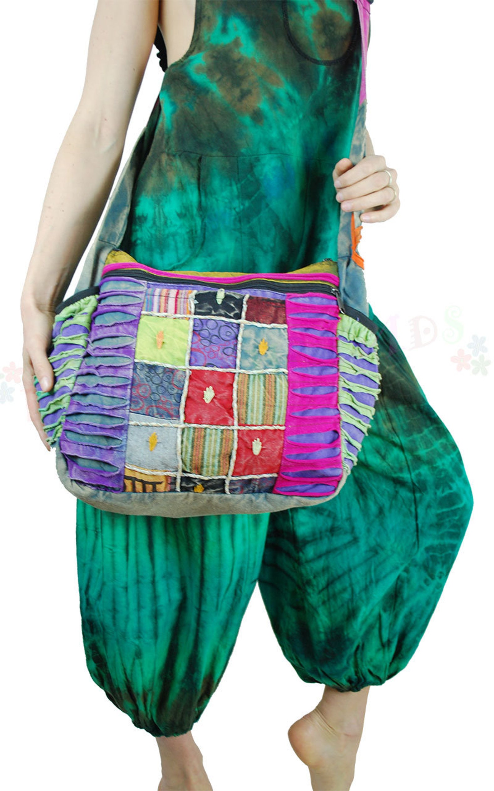 Hippy Festival Style Patchwork Bag Shoulder Bag Crossbody Bag Etsy
