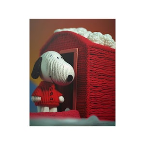 Snoopy Poster, Print out posters, Super Hero Poster, artistic knit poster, movie posters, comic poster, gift, birthday gift, Peanuts