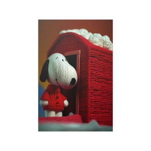 Snoopy Poster, Print out posters, Super Hero Poster, artistic knit poster, movie posters, comic poster, gift, birthday gift, Peanuts
