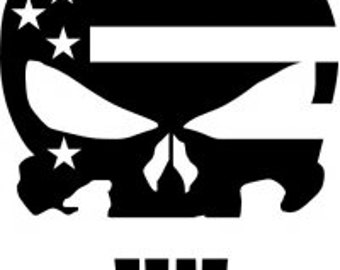 Punisher Skull SVG File Circut | Army Marines Navy Seal Skull Police Cut File for Cricut | Cricut SVG Silhouette SVG
