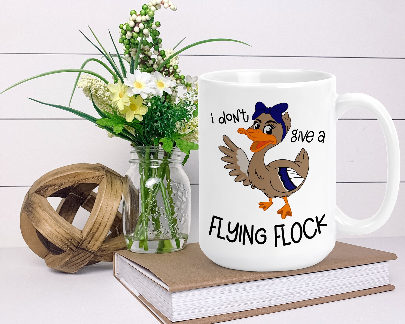 Download I don't give a flying flock Grumpy Duck Mug Funny Mug | Etsy