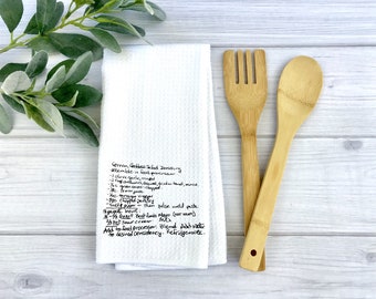 Recipe Towel - Custom Printed Recipe Tea Towel, Original Handwriting, Recipe Tea Towel, Handwritten Recipe, Family Recipe, Grandma's Recipe