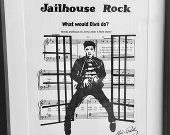 Elvis Presley sheet music art