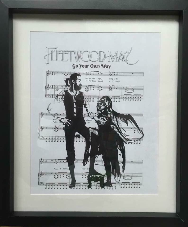 Fleetwood Mac Go your own way sheet music art Etsy