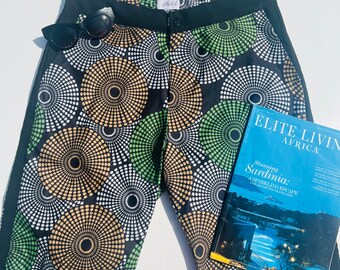 MENS SHORTS ANKARA Classic Fit Beach Shorts Casual shorts Drawstring with button