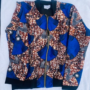 The Juelz 6April Bomber Ankara Print Jacket. UK8-10 image 3