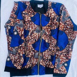 The Juelz 6April Bomber Ankara Print Jacket. UK8-10 image 6