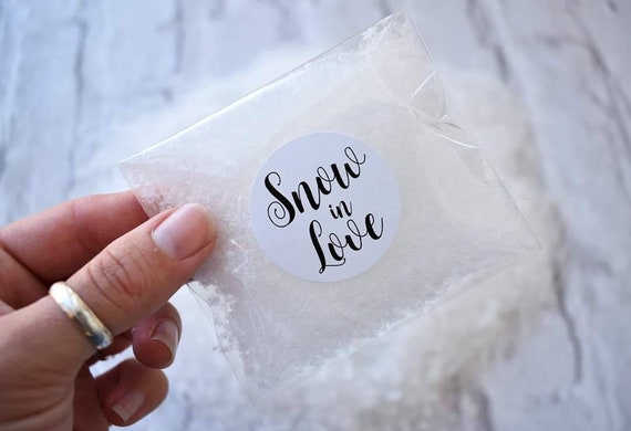 Let it Snow Confetti Eco Biodegradable Winter Wedding Silver Dissolve Soluble 