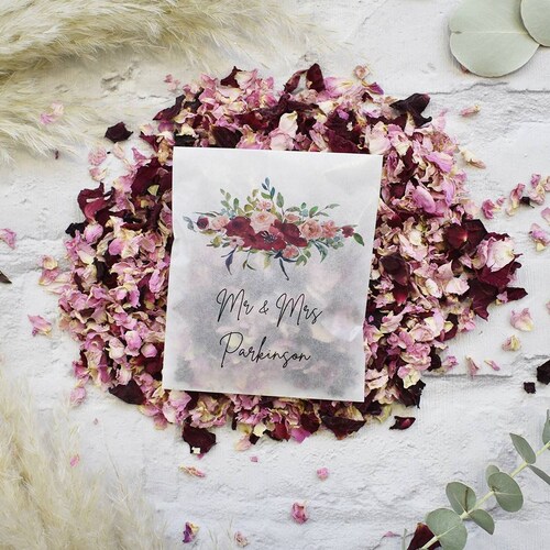 Confetti Packets Biodegradable Bags Suitable for Wedding Etsy