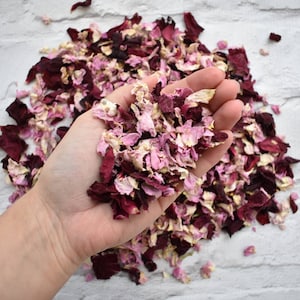 Biodegradable Confetti Organza Confetti Pouches Natural Dried Petal Confetti Classic Confetti Rose Petal Confetti Confetti Bags Boho