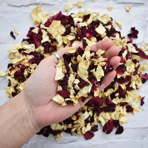 Biodegradable Confetti Organza Confetti Pouches Natural Dried Petal Confetti Classic Confetti Rose Petal Confetti Confetti Bags image 5