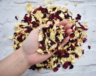 Real Petal Confetti | Biodegradable Confetti | Wedding Confetti | Dried Flower Rose Confetti | Classic Forever Yours