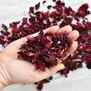 Biodegradable Confetti Organza Confetti Pouches Natural Dried Petal Confetti Classic Confetti Rose Petal Confetti Confetti Bags Red Rose