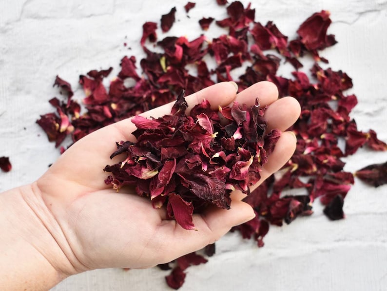 Biodegradable Confetti Organza Confetti Pouches Natural Dried Petal Confetti Classic Confetti Rose Petal Confetti Confetti Bags Red Rose