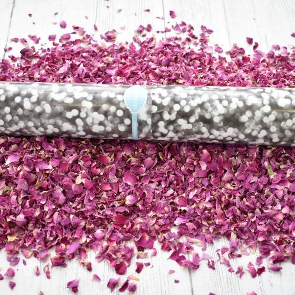 Biodegradable Large Confetti Cannon x2 |Natural Dried Real Petal Confetti |Wedding Cannon | First Dance Cannon | Classic Petals