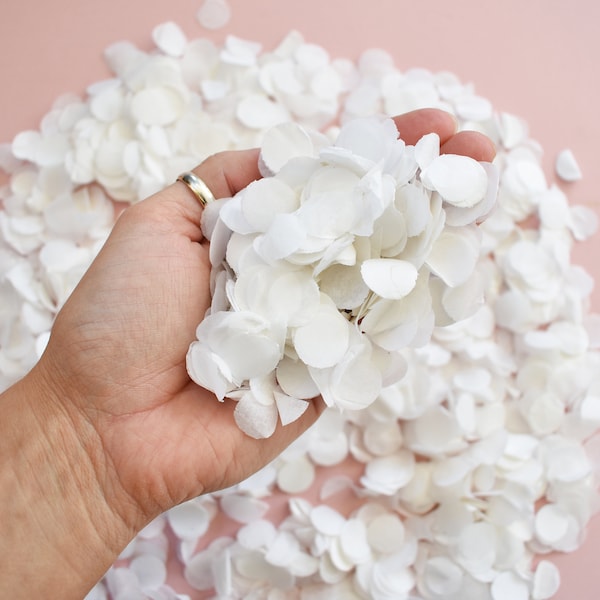 Biodegradable Confetti | White Confetti | 1 Litre | Confetti Circles