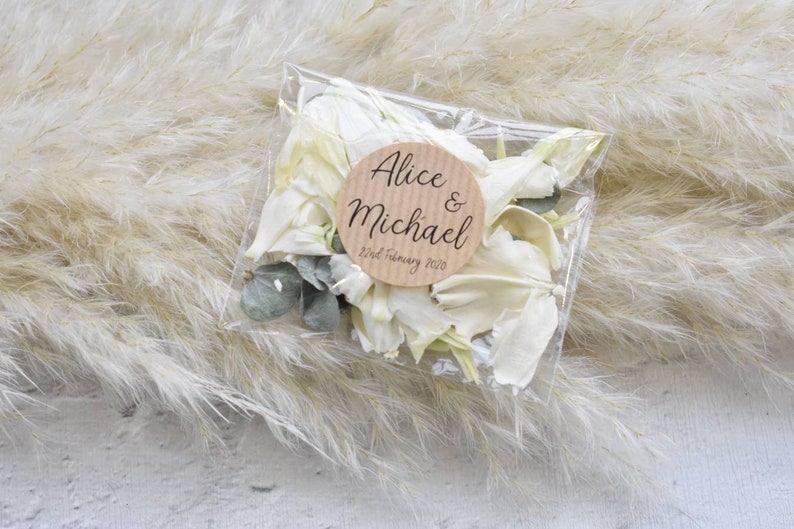 Biodegradable Confetti Packets Confetti Bags Real Petal Etsy