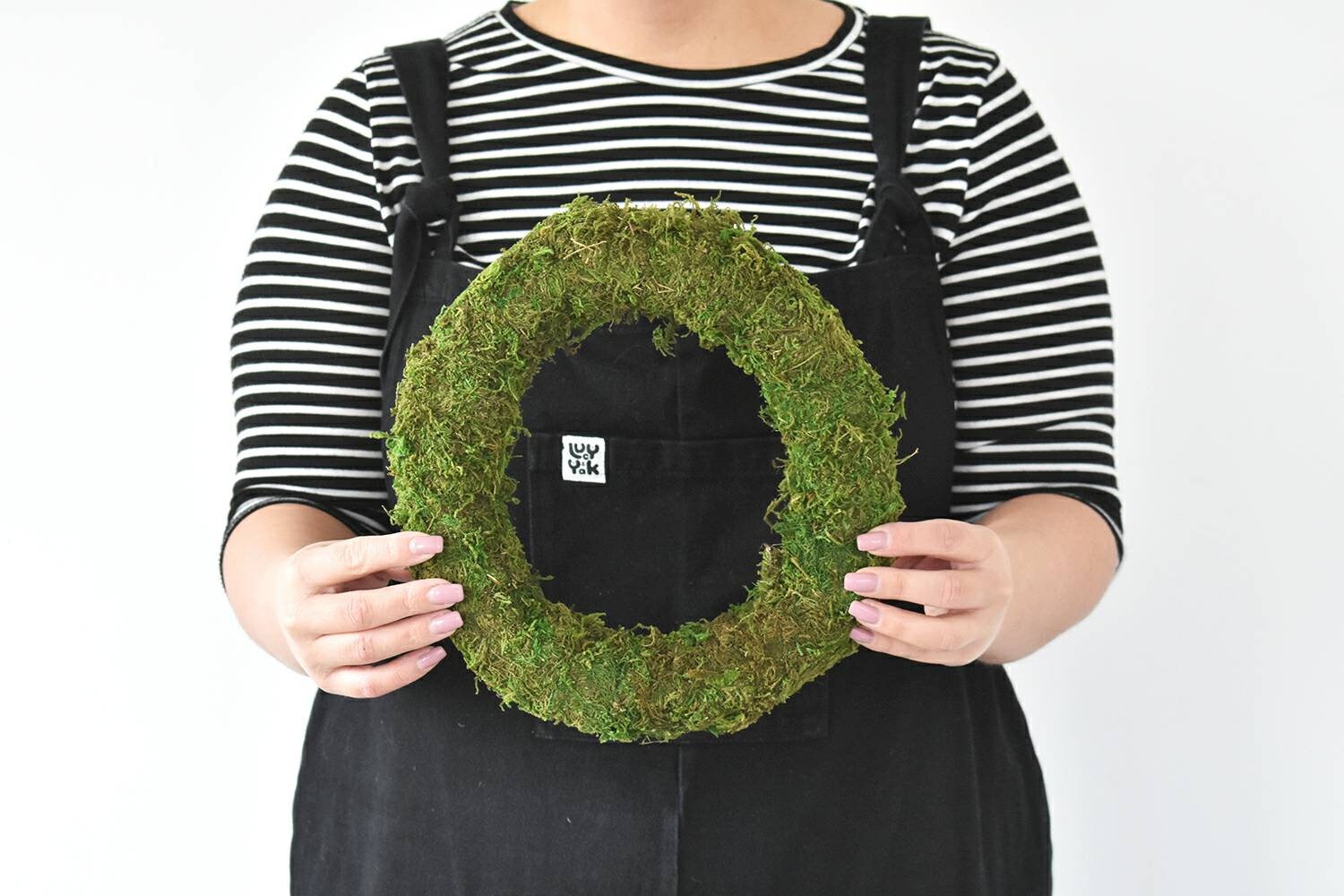 Dried Moss Ring for Wreath Making Christmas Wreath DIY Etsy