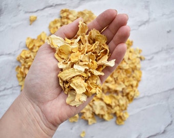 Natural Wedding Confetti | Biodegradable Confetti  | Dried Flower Confetti | 100% Natural | Golden Rose | 1 Litre | 20 Guests