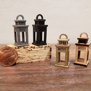 Miniature Lantern for 1:12 Scale Dollhouse image 2