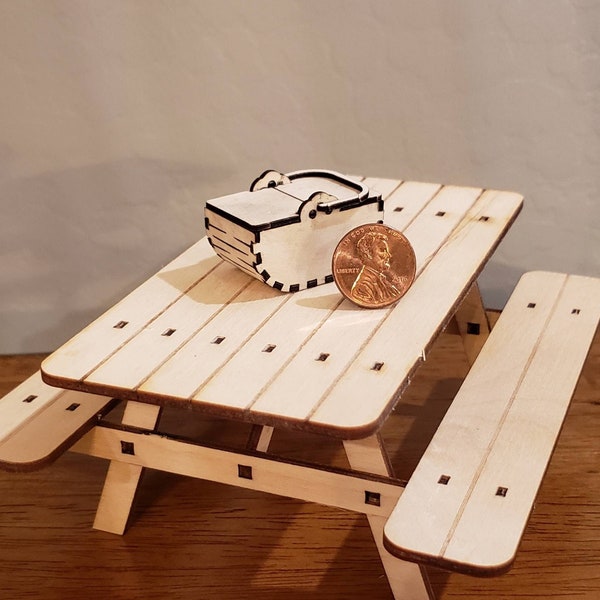 Picnic Basket Table Etsy