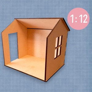 Standard Miniature Room Backdrop | Dollhouse Room Box | Doll Photography | Doll Backdrop | Standard Room Box | 1:12 Scale
