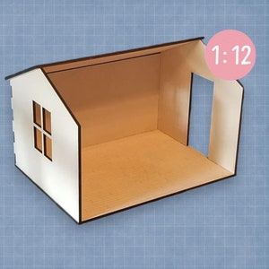 Expanded Miniature Room Backdrop | Dollhouse Room Box | Doll Photography | Doll Backdrop | Expanded Room Box | 1:12 Scale