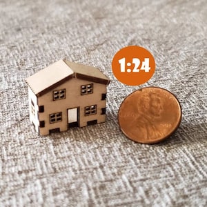 Wooden &quot;Toy&quot; Dollhouse for 1:24 Scale Dollhouse