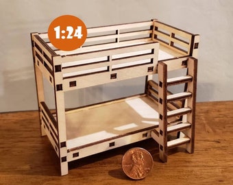 Bunk Bed for 1:24 Scale