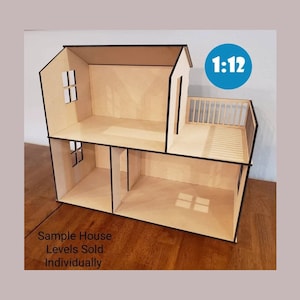 Stackable Dollhouse Room Box | Dollhouse Room Box | Photography Backdrop | 5-6 Inch Doll Room Box | 1:12 Scale