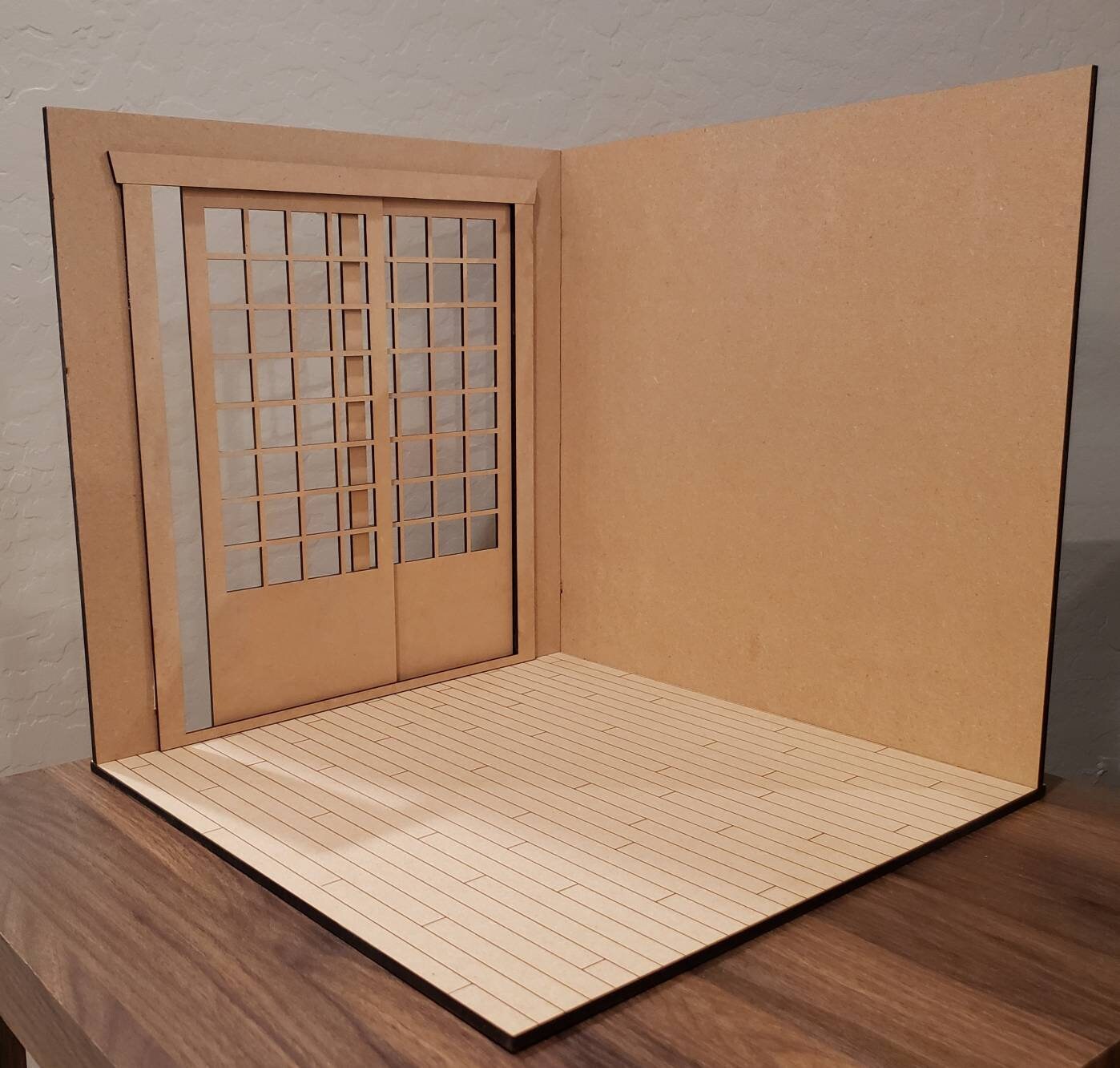 Japanese Miniature Room Backdrop | Dollhouse Corner Box | Doll Photog…