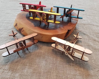Laser Cut Miniature Biplane