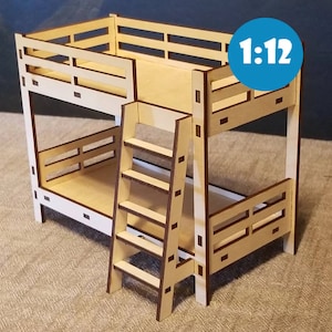 Bunk Bed for 1:12 Scale (5-6") Dolls