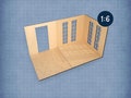 Corner and Mid Sections for 1:6 Scale |Doll Photography Backdrop| for 11"-12" dolls